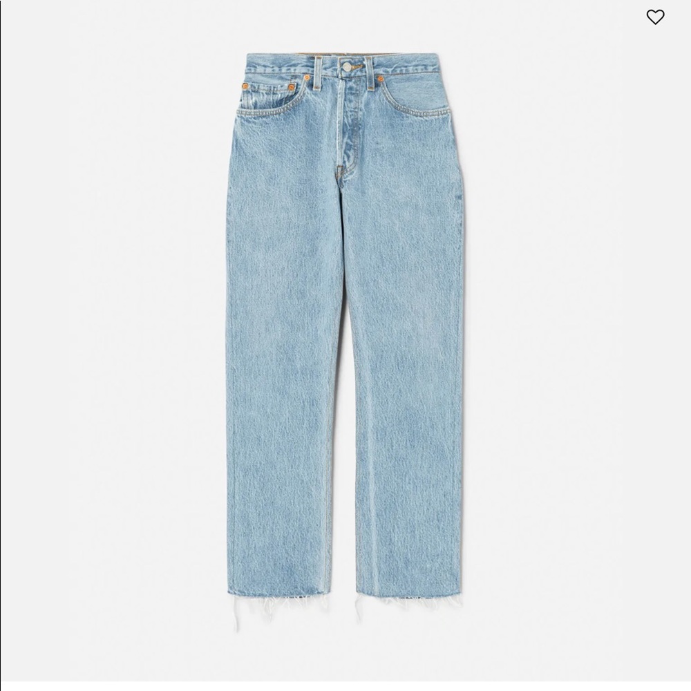 Re/Done Originals High Waisted Stovepipe Jeans 24